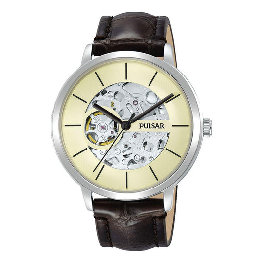 Pulsar Brown Leather Watch - Arichezz.store