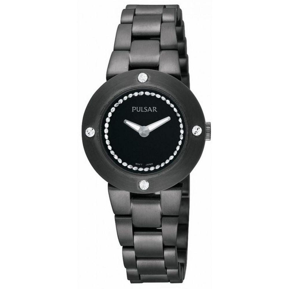 Pulsar Black Stainless Steel Watch - Arichezz.store