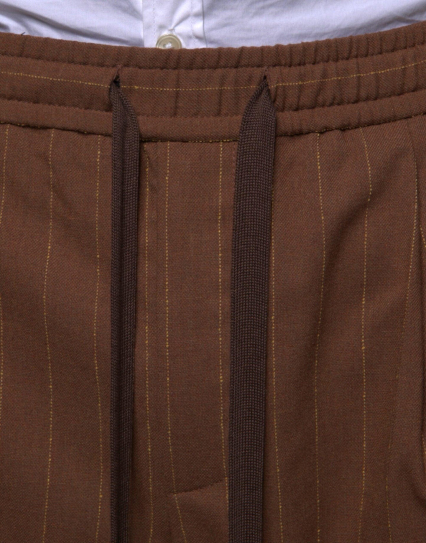 Dolce & Gabbana Brown Stripes Skinny Men Dress Pants - Arichezz.store