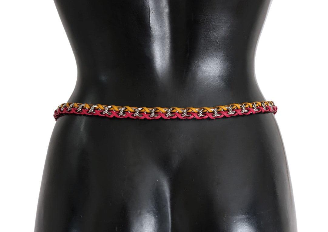 Dolce & Gabbana Elegant Multicolor Crystal-Embellished Belt - Arichezz.store