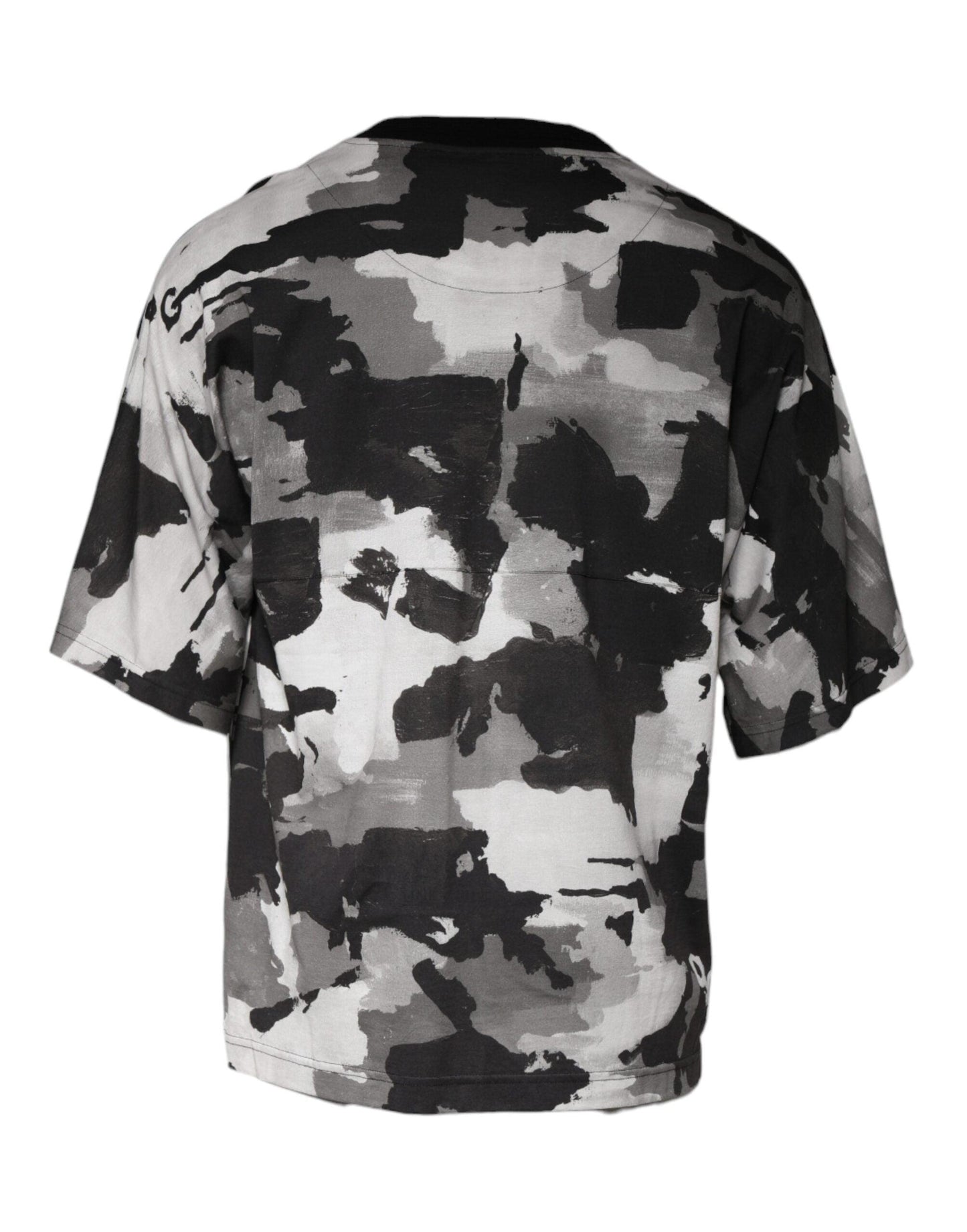 Dolce & Gabbana Multicolor Camouflage Cotton Crewneck T-shirt - Arichezz.store