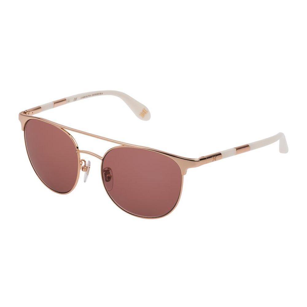 Carolina Herrera NY Orange Metal Sunglasses - Arichezz.store