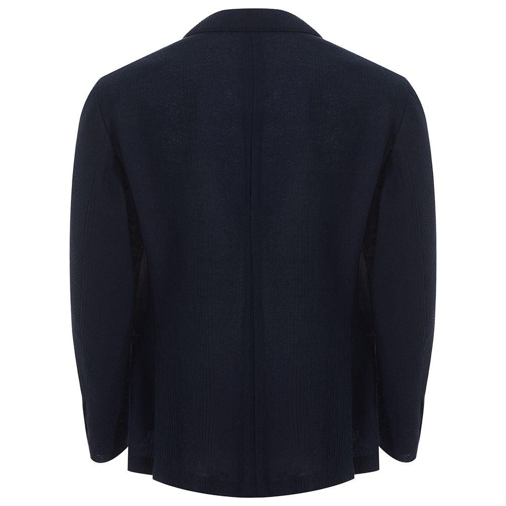 Lardini Blue Cotton Jacket - Arichezz.store