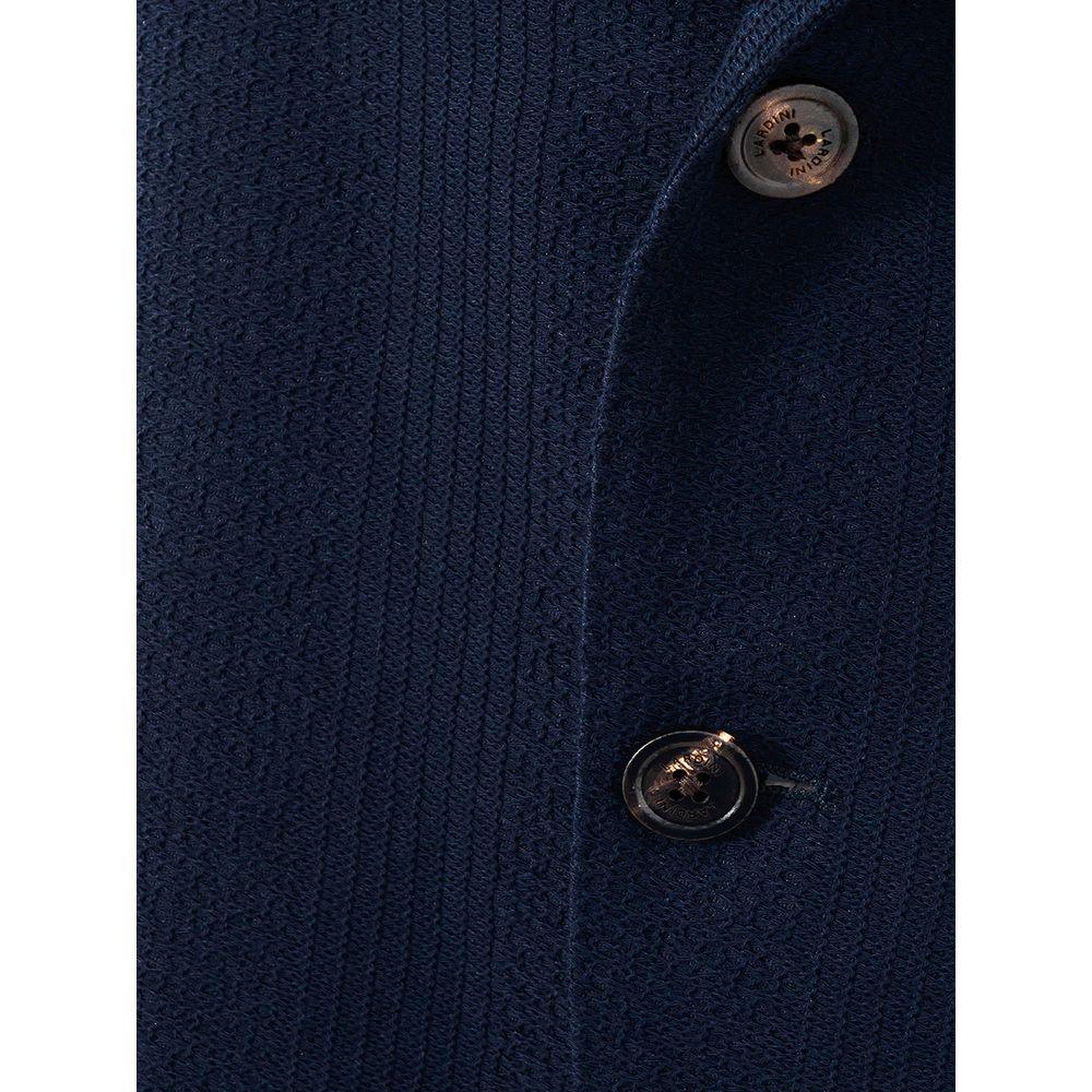 Lardini Blue Cotton Jacket - Arichezz.store