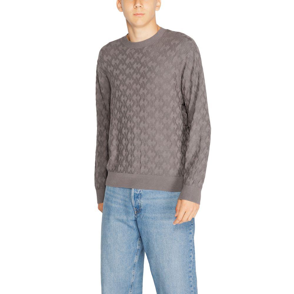 Armani Exchange Gray Viscose T-Shirt - Arichezz.store