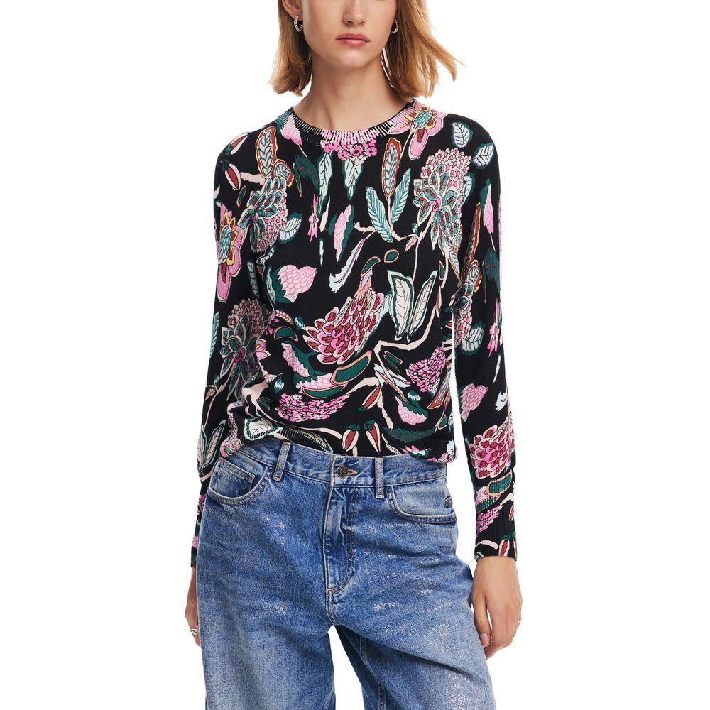 Desigual Black Viscose Tops & T-Shirt - Arichezz.store