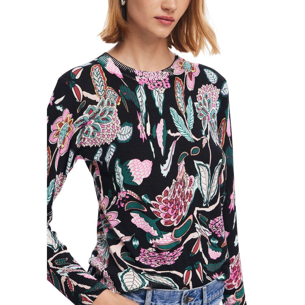 Desigual Black Viscose Tops & T-Shirt - Arichezz.store