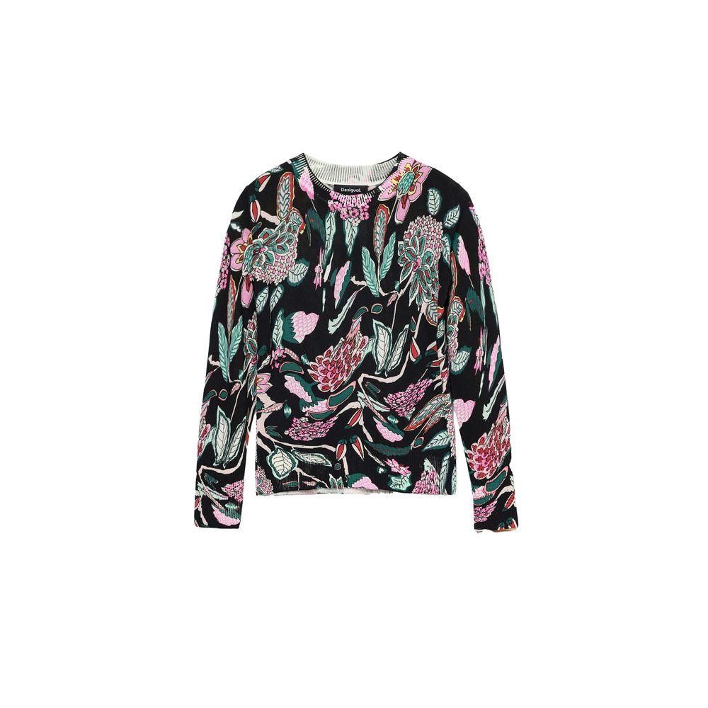 Desigual Black Viscose Tops & T-Shirt - Arichezz.store