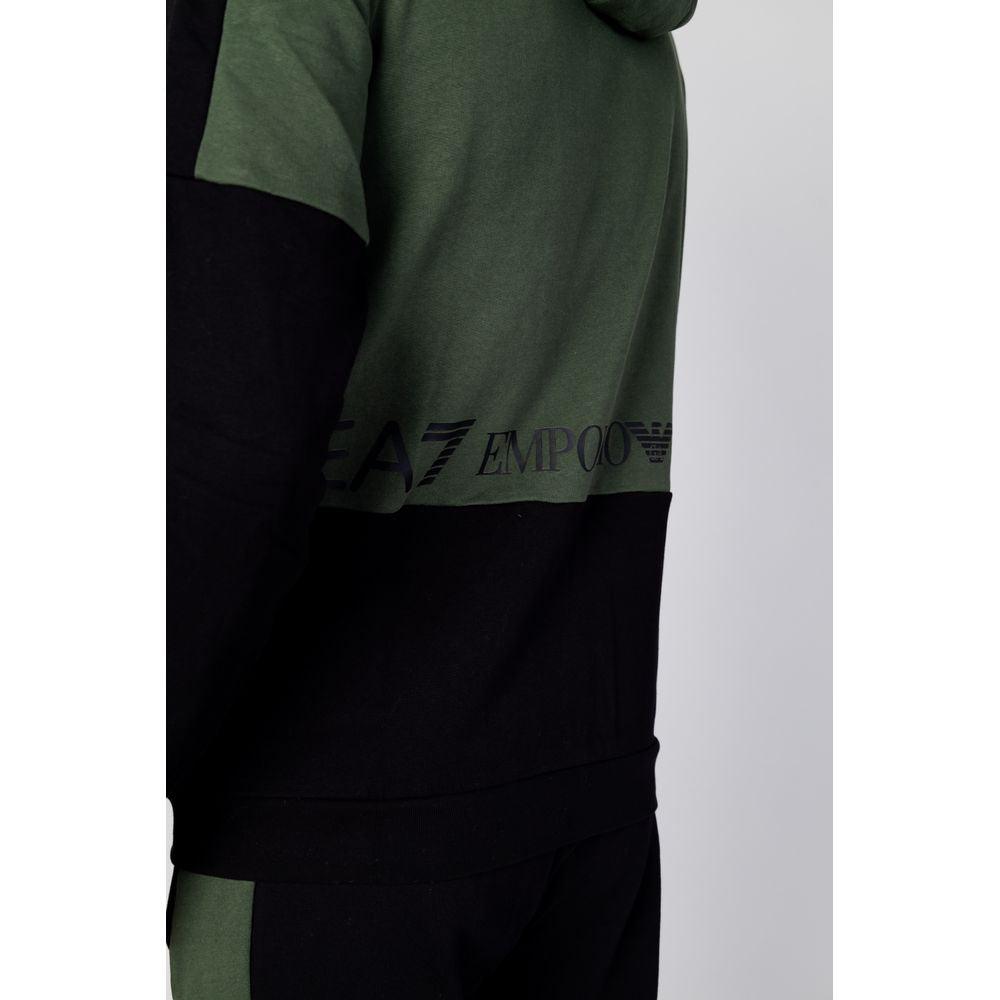 EA7 Emporio Armani Green Cotton Sweatsuit - Arichezz.store