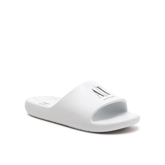 Armani Exchange White Polyethylene Sandal - Arichezz.store