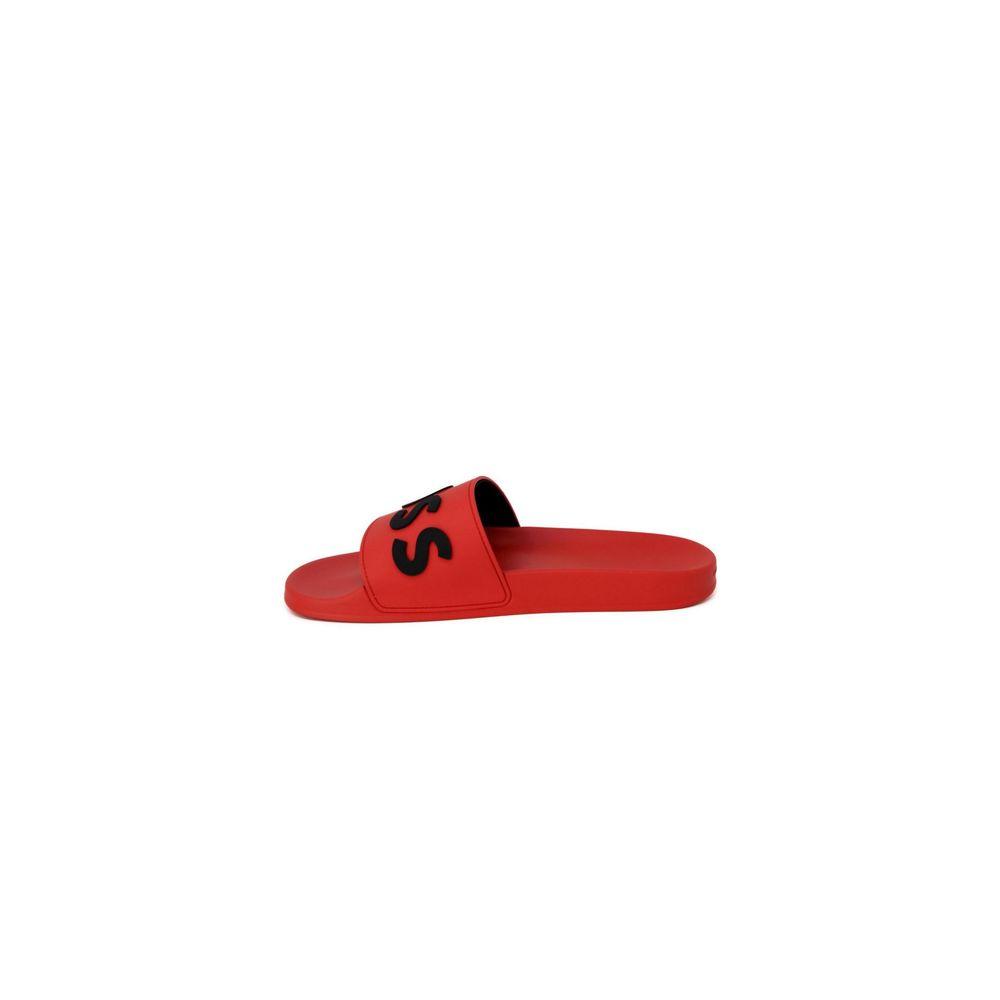 Hugo Boss Red Polyethylene Sandal - Arichezz.store