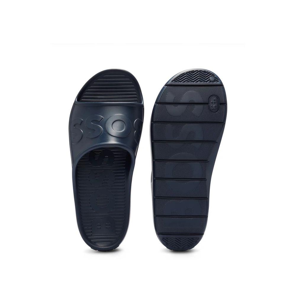 Hugo Boss Blue Rubber Sandal - Arichezz.store