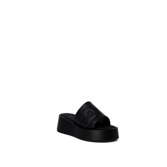 Furla Black Leather Sandal - Arichezz.store