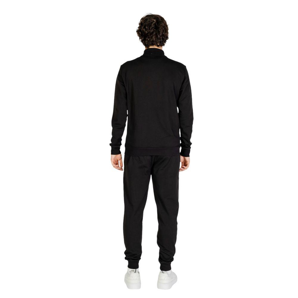 EA7 Emporio Armani Black Cotton Sweatsuit - Arichezz.store