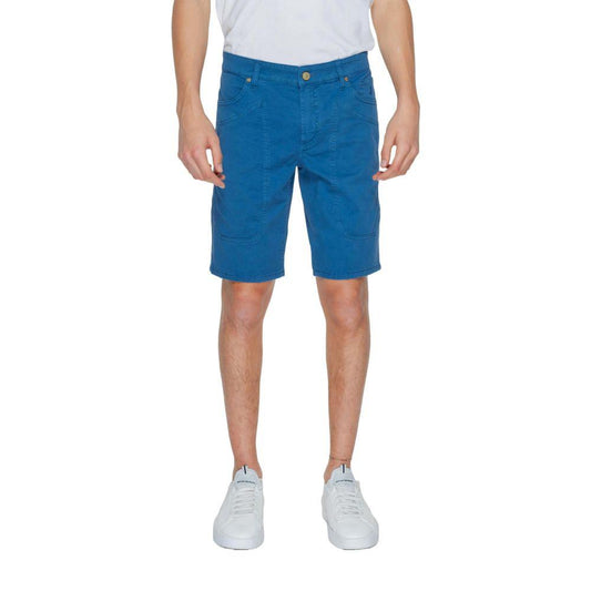 Jeckerson Blue Cotton Short - Arichezz.store