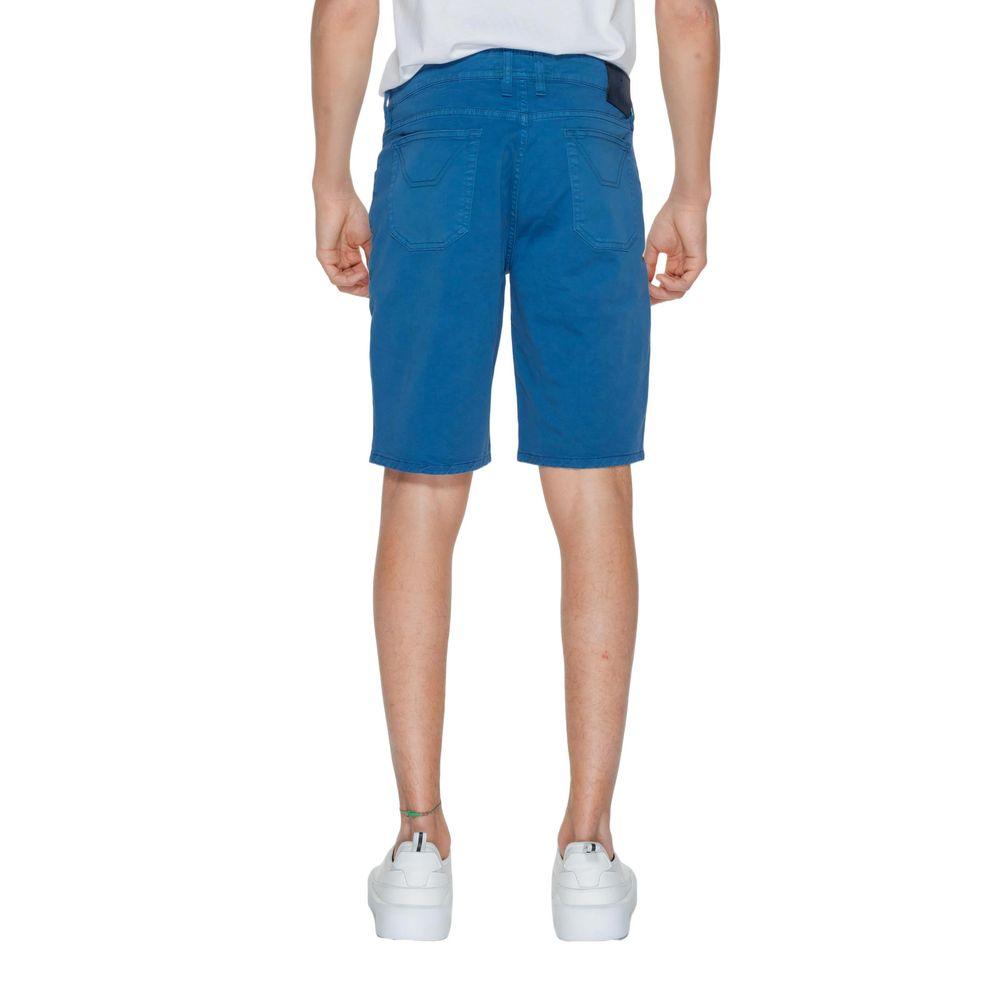 Jeckerson Blue Cotton Short - Arichezz.store