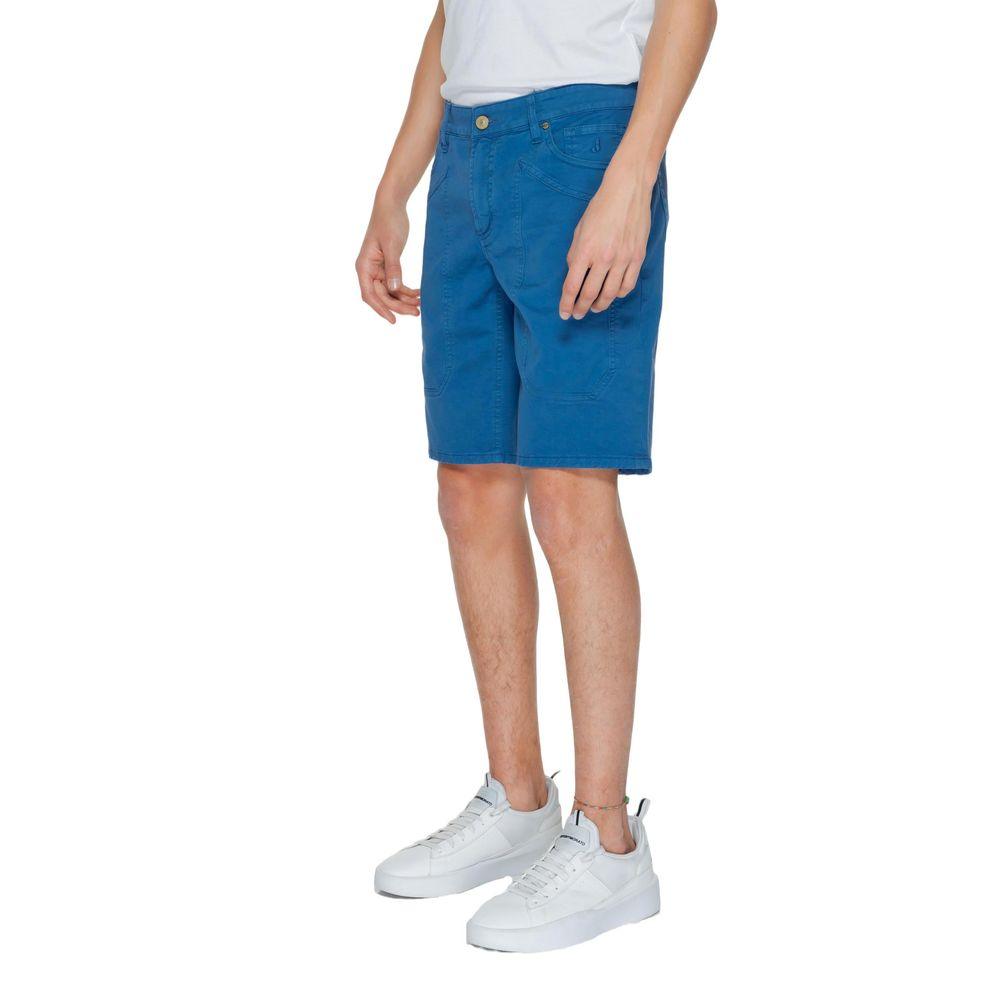 Jeckerson Blue Cotton Short - Arichezz.store