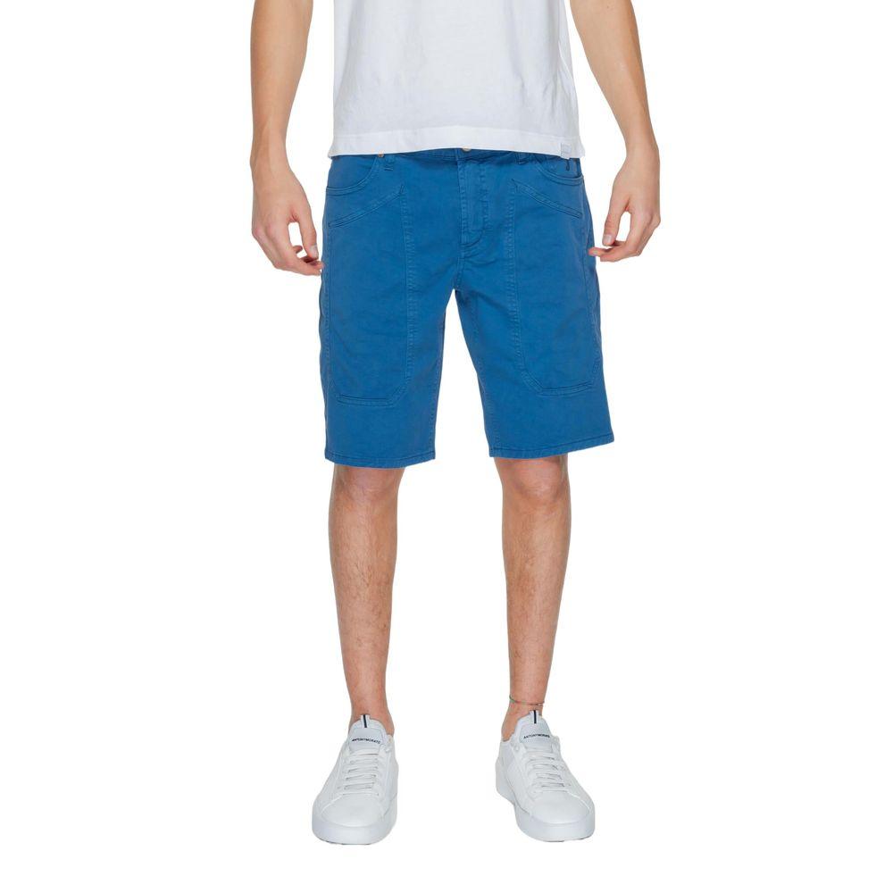 Jeckerson Blue Cotton Short - Arichezz.store