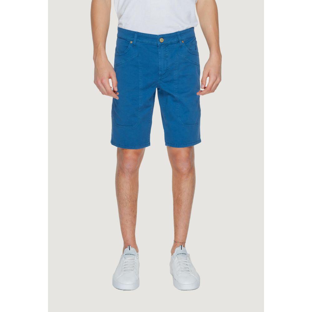 Jeckerson Blue Cotton Short - Arichezz.store