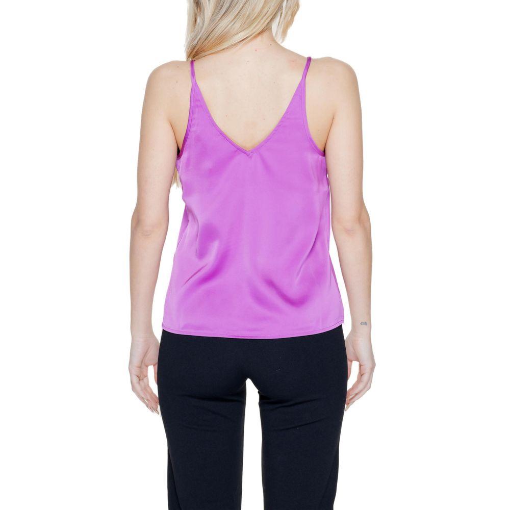 Vila Clothes Pink Polyester Tops & T-Shirt