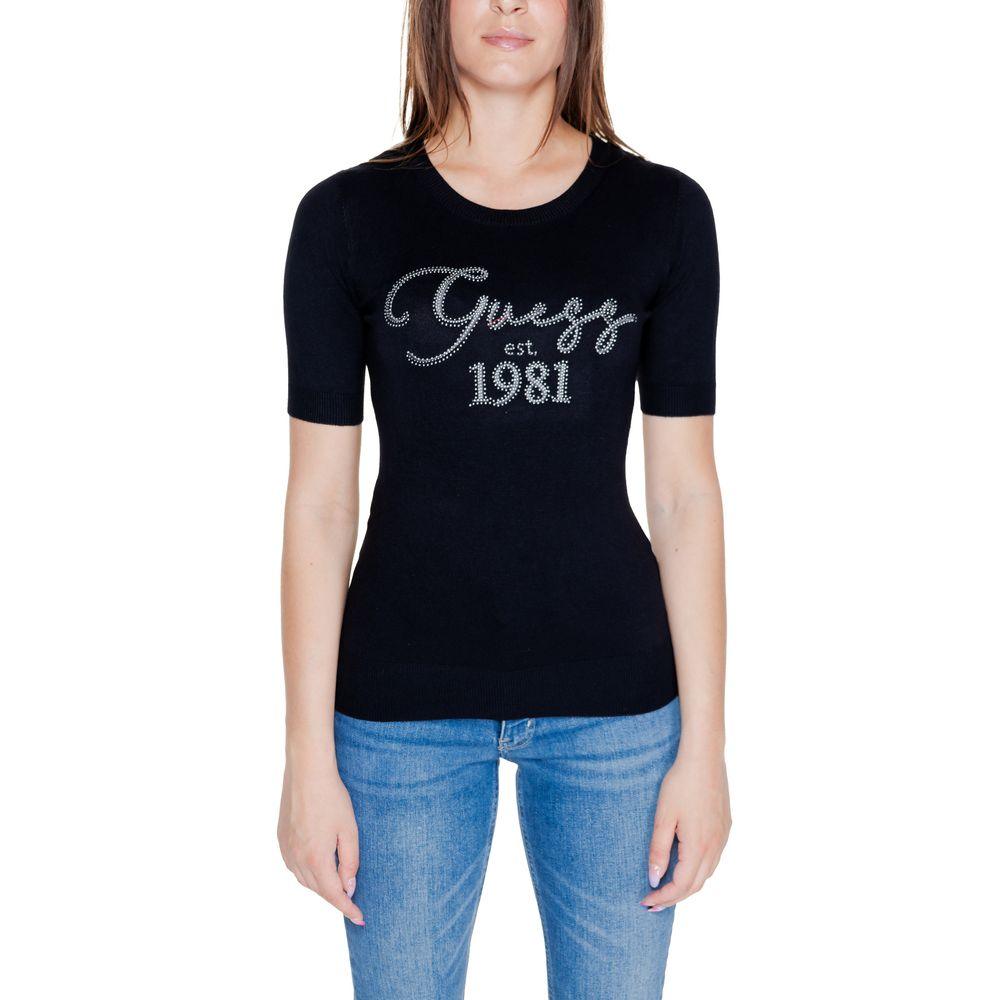 Guess Black Viscose Tops & T-Shirt - Arichezz.store