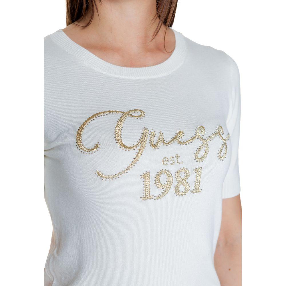 Guess White Viscose Tops & T-Shirt - Arichezz.store