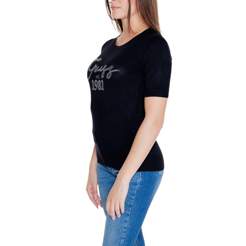 Guess Black Viscose Tops & T-Shirt - Arichezz.store