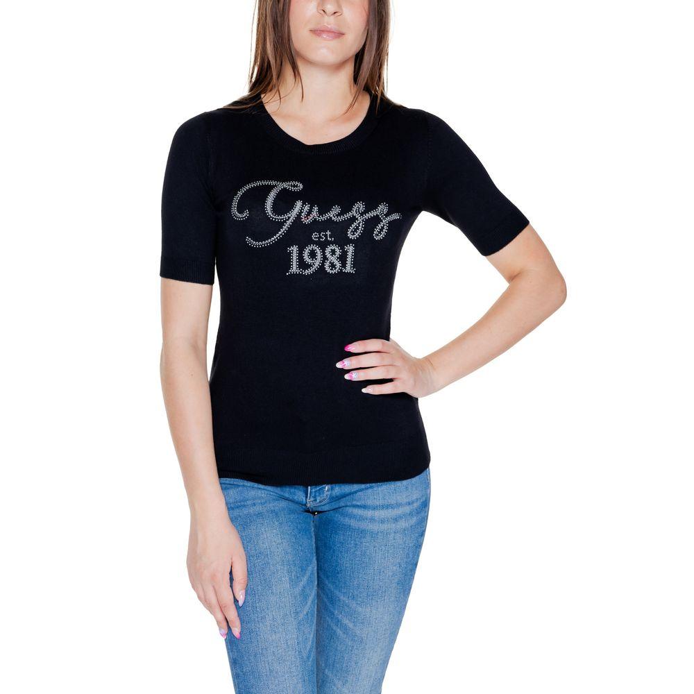 Guess Black Viscose Tops & T-Shirt - Arichezz.store