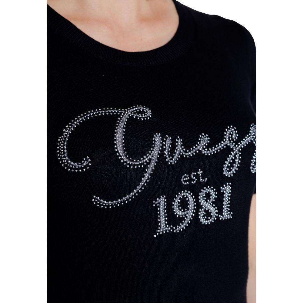 Guess Black Viscose Tops & T-Shirt - Arichezz.store