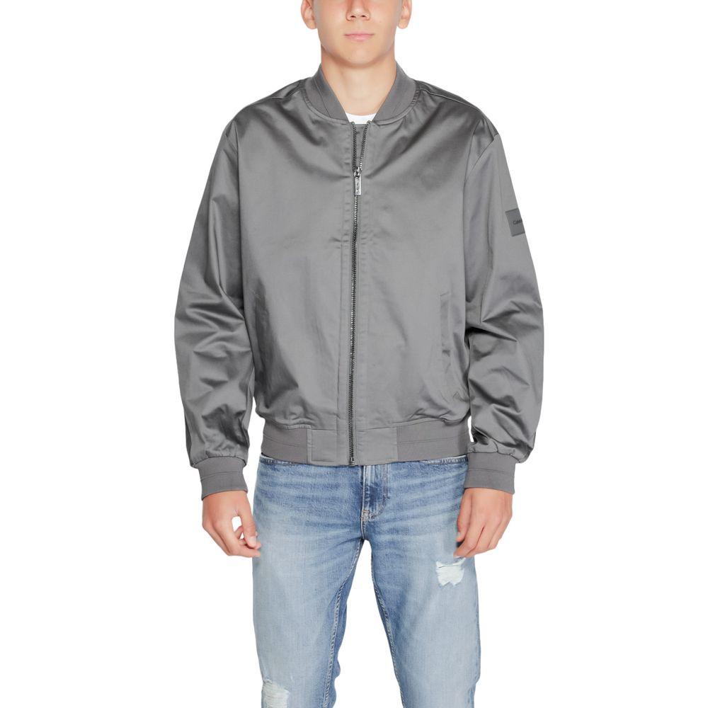 Calvin Klein Gray Organic Cotton Jacket - Arichezz.store