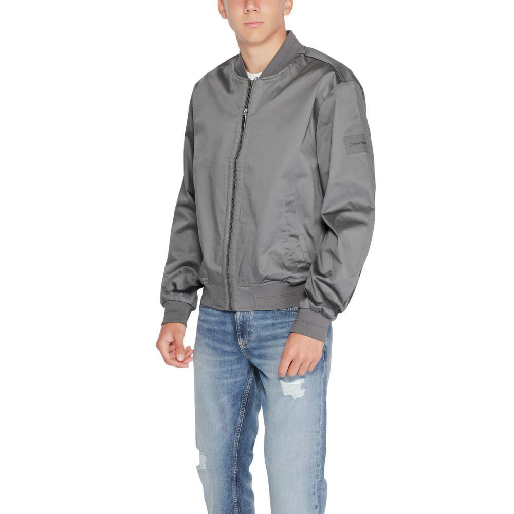 Calvin Klein Gray Organic Cotton Jacket - Arichezz.store