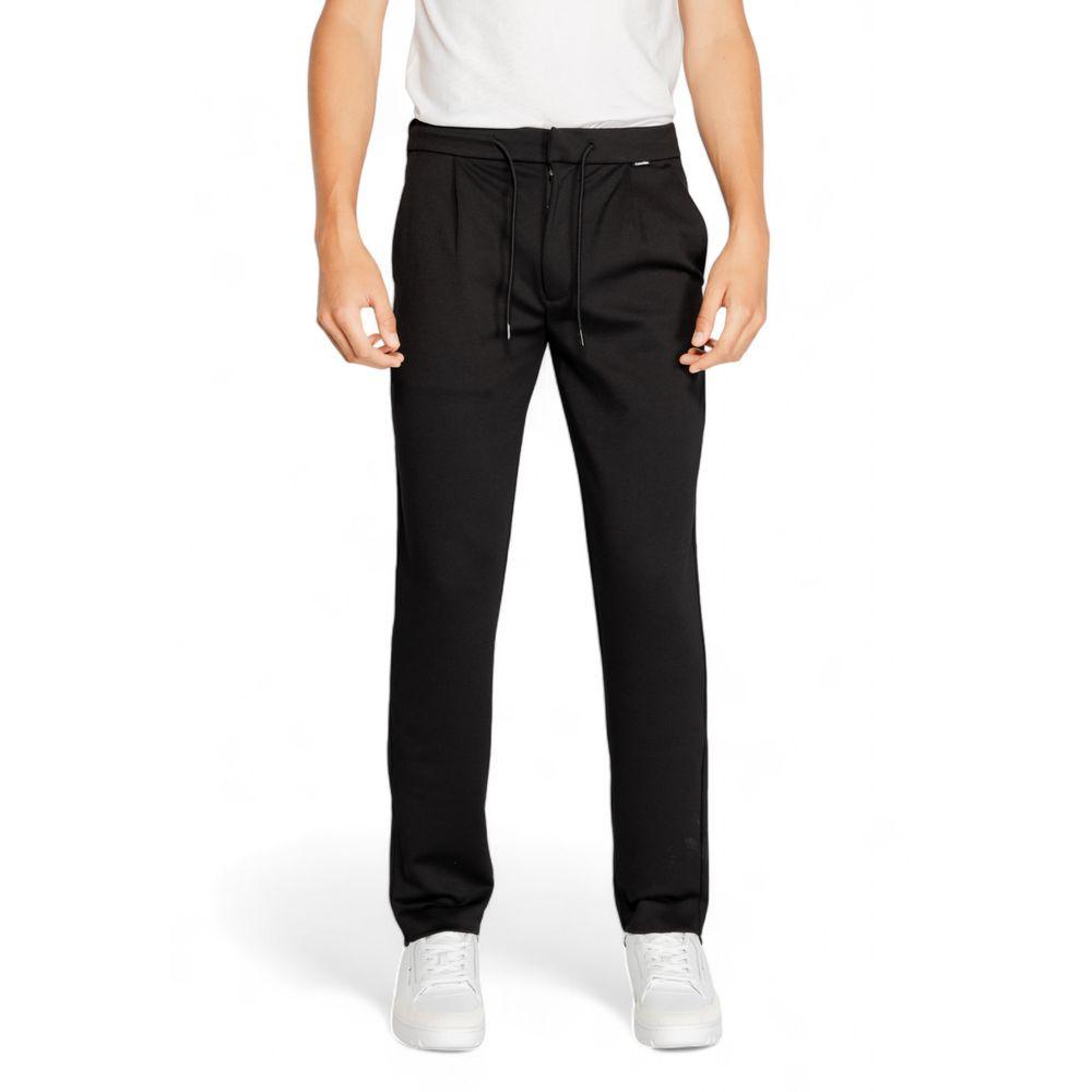 Calvin Klein Black Recycled Polyester Jeans & Pant - Arichezz.store