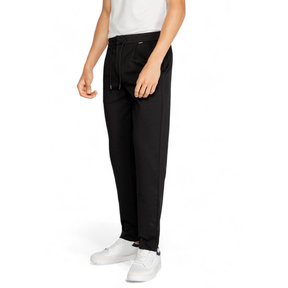 Calvin Klein Black Recycled Polyester Jeans & Pant - Arichezz.store