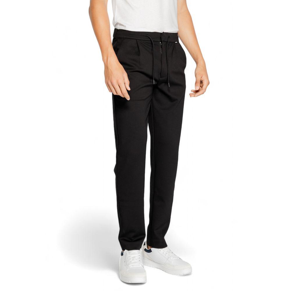 Calvin Klein Black Recycled Polyester Jeans & Pant - Arichezz.store