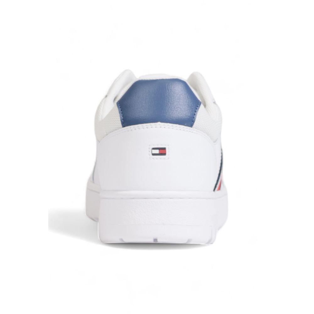 Tommy Hilfiger Men's White Leather Sneakers - Arichezz.store