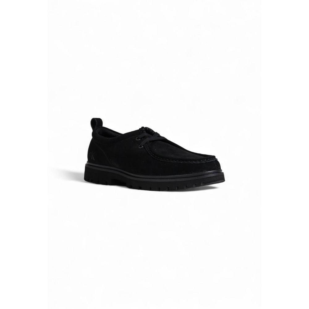 Calvin Klein Black Suede Casual Shoes for Men - Arichezz.store