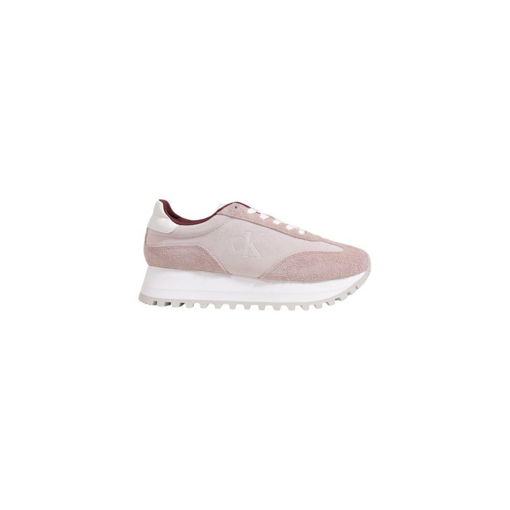 Calvin Klein Women's Purple Leather Sneakers - Arichezz.store