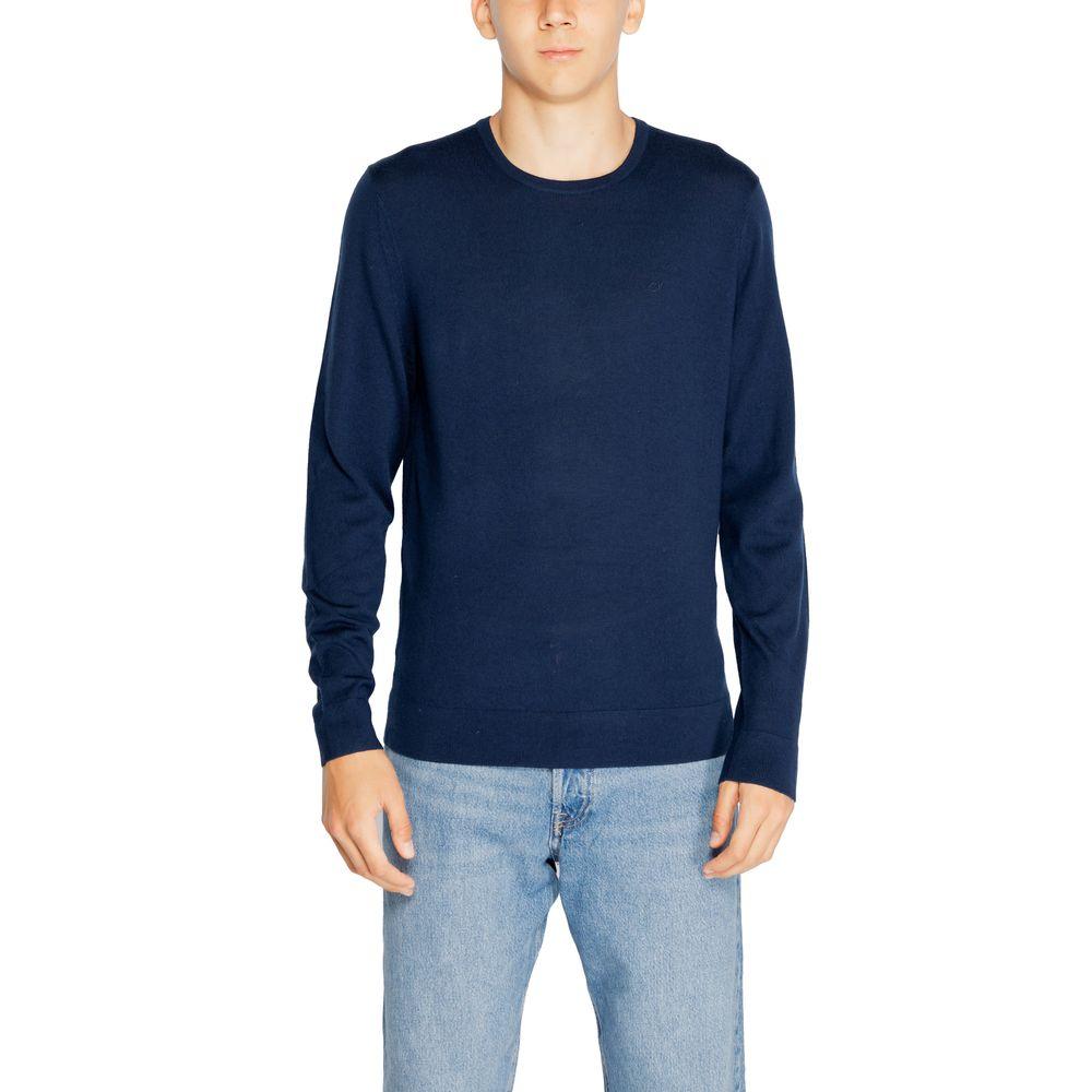 Calvin Klein Blue Recycled Wool T-Shirt - Arichezz.store