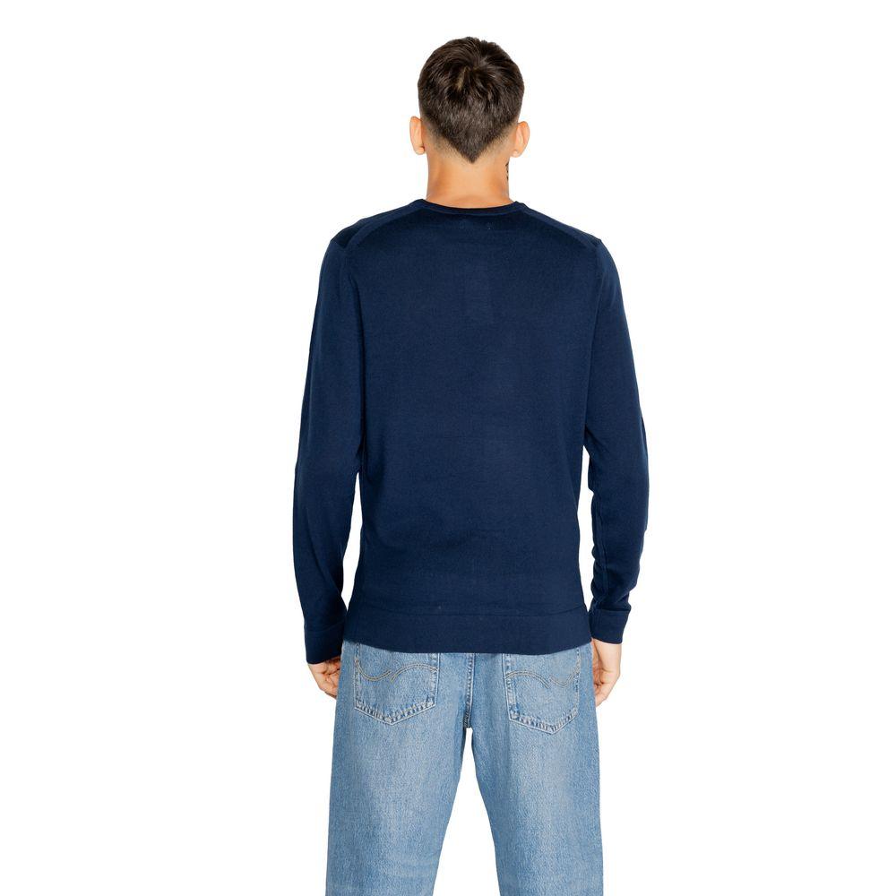 Calvin Klein Blue Recycled Wool T-Shirt - Arichezz.store