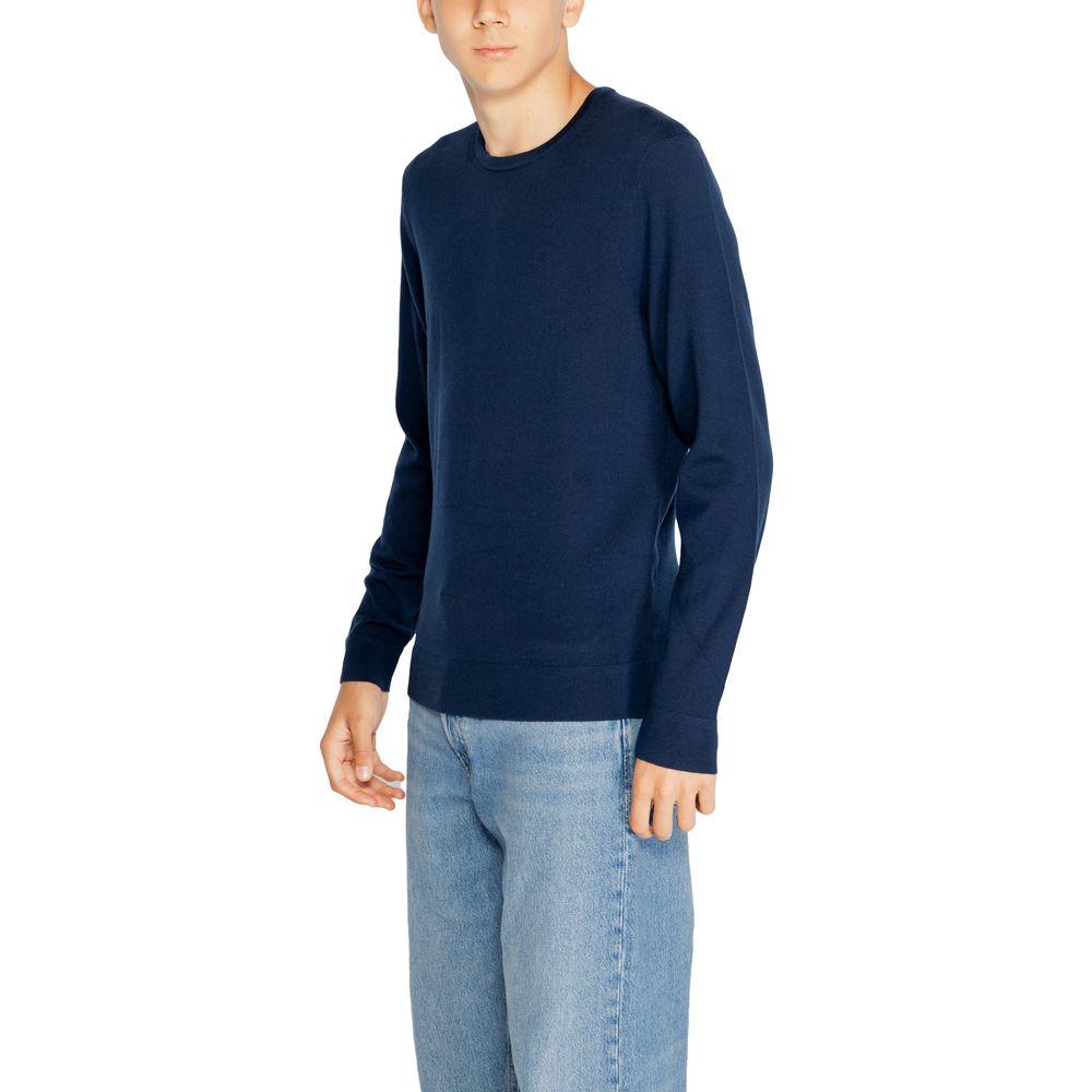 Calvin Klein Blue Recycled Wool T-Shirt - Arichezz.store