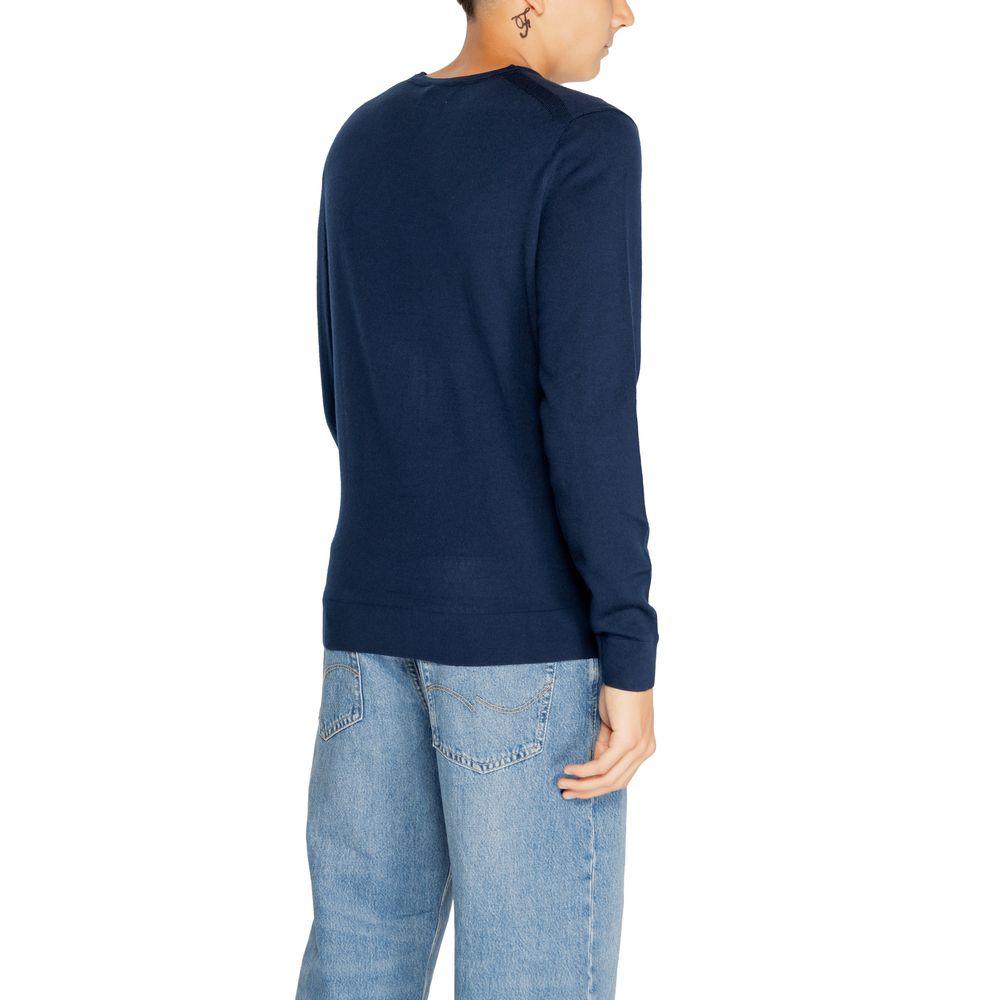 Calvin Klein Blue Recycled Wool T-Shirt - Arichezz.store