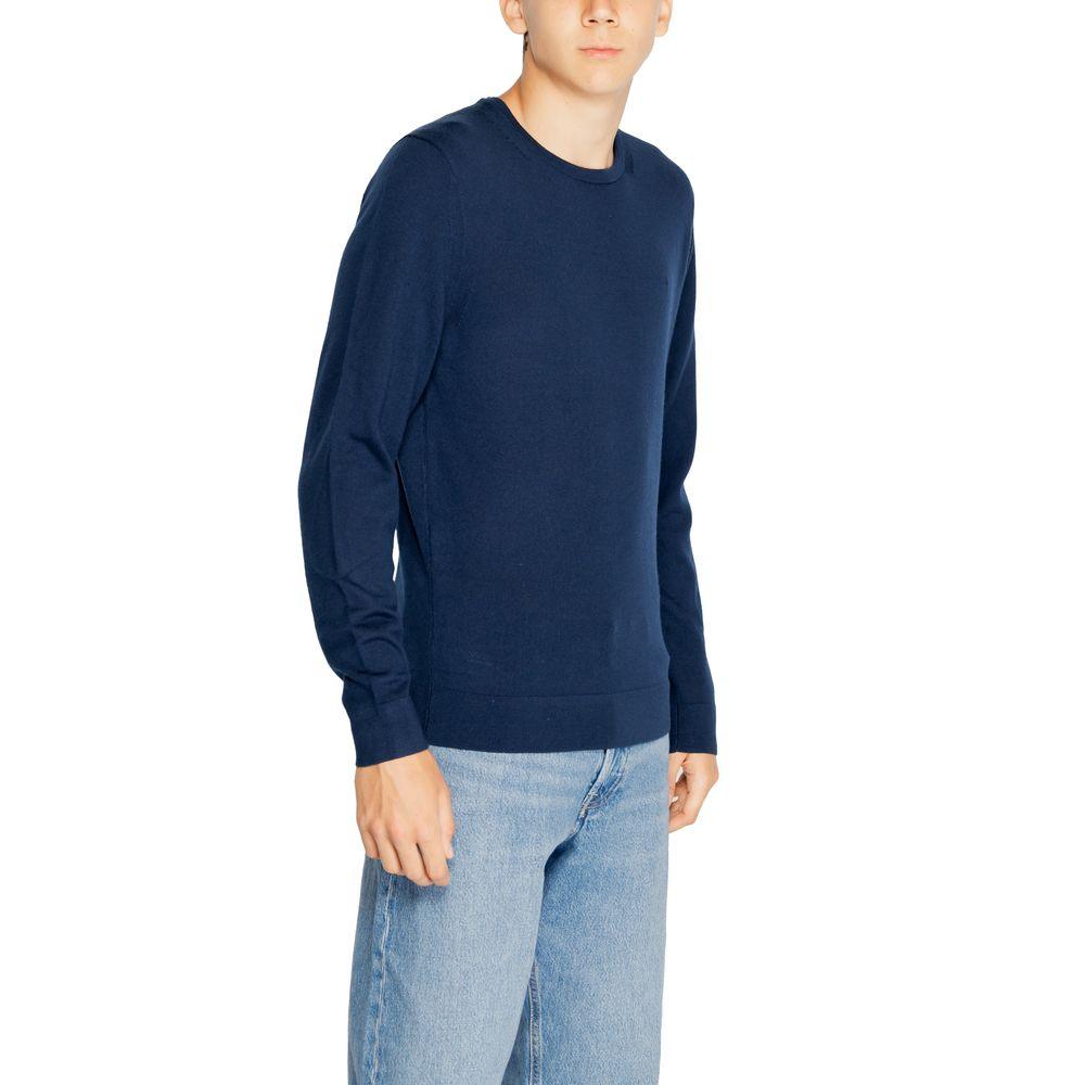 Calvin Klein Blue Recycled Wool T-Shirt - Arichezz.store