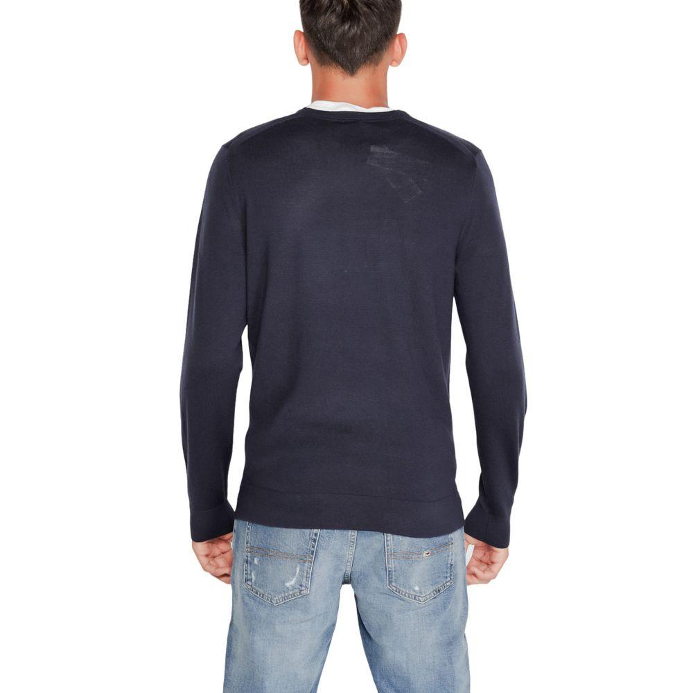 Calvin Klein Blue Recycled Wool T-Shirt - Arichezz.store