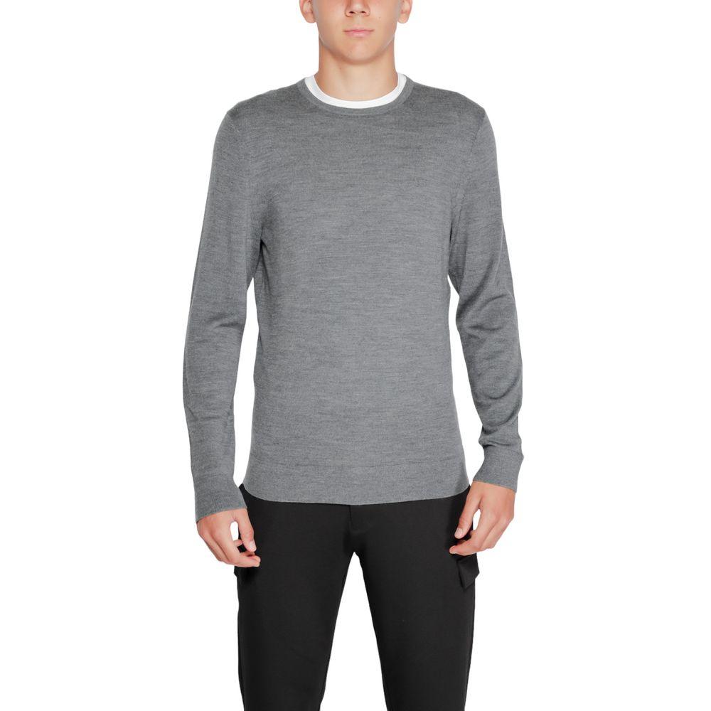 Calvin Klein Gray Recycled Wool T-Shirt - Arichezz.store