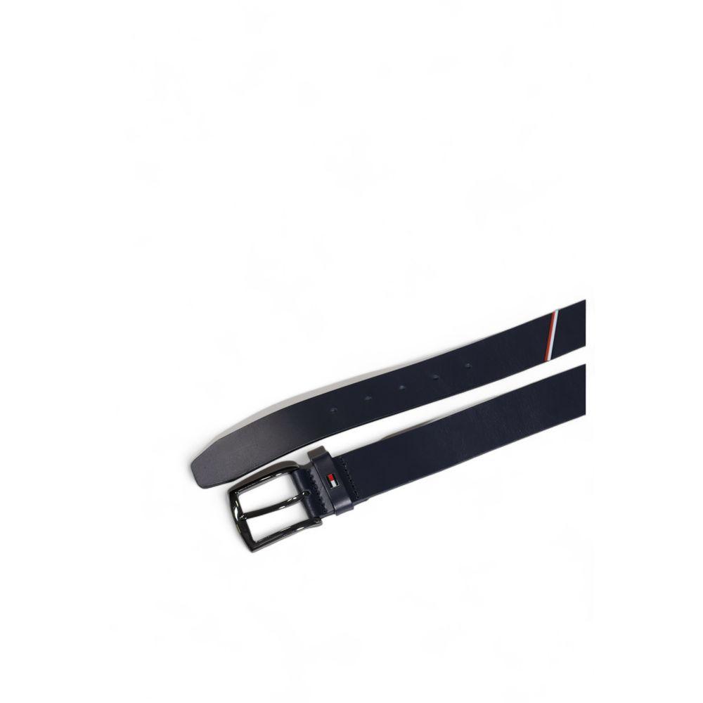 Tommy Hilfiger Blue Leather Belt for Men - Arichezz.store