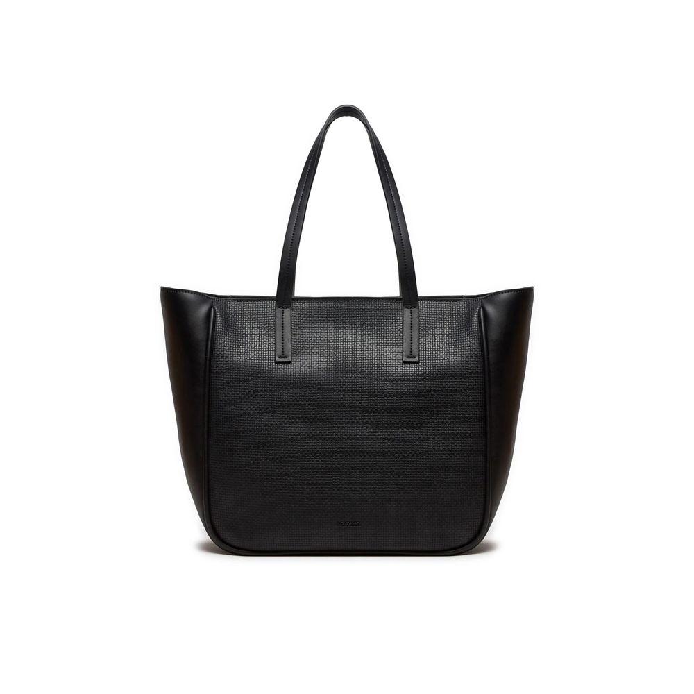 Calvin Klein Black Synthetic Leather Handbag - Arichezz.store