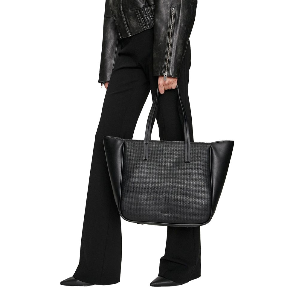 Calvin Klein Black Synthetic Leather Handbag - Arichezz.store