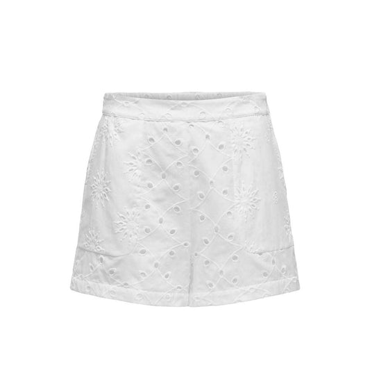 Only White Cotton Short