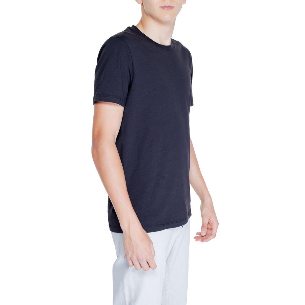 Peuterey Black Cotton T-Shirt - Arichezz.store