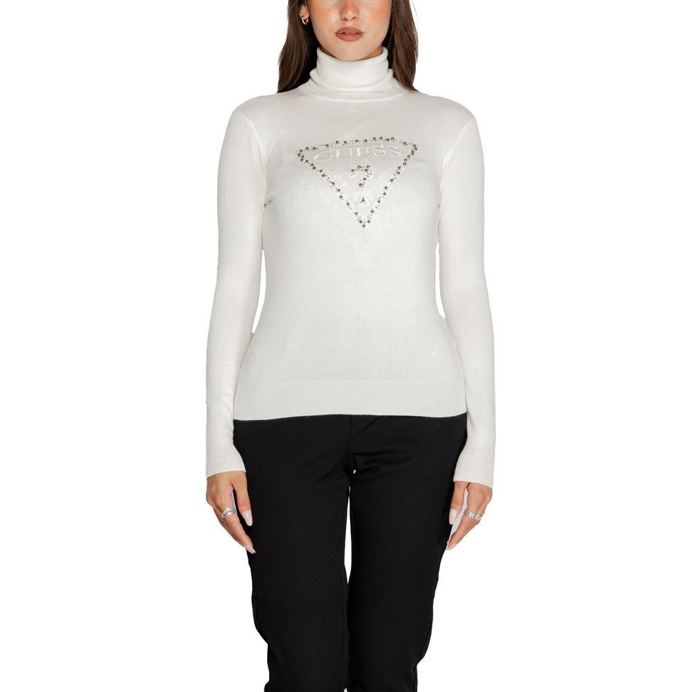 Guess White Viscose Sweater - Arichezz.store